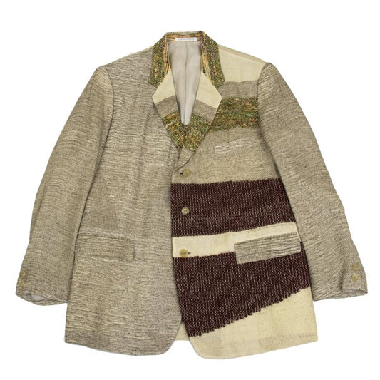 Yohji Yamamoto POUR HOMME 94SS Jute Tweed Beige Jacket Size M