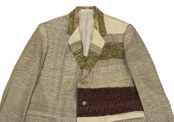 Yohji Yamamoto POUR HOMME 94SS Jute Tweed Beige Jacket Size M