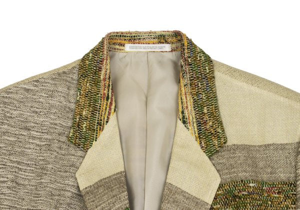 Yohji Yamamoto POUR HOMME 94SS Jute Tweed Beige Jacket Size M