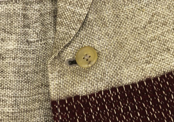 Yohji Yamamoto POUR HOMME 94SS Jute Tweed Beige Jacket Size M