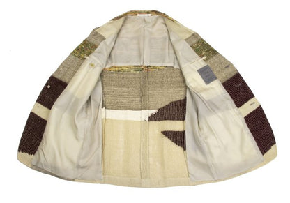 Yohji Yamamoto POUR HOMME 94SS Jute Tweed Beige Jacket Size M