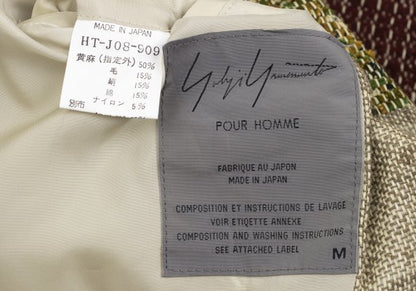 Yohji Yamamoto POUR HOMME 94SS Jute Tweed Beige Jacket Size M