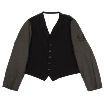 Yohji Yamamoto POUR HOMME 91AW Back Jacket Black Size M