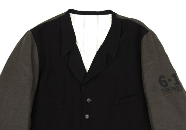 Yohji Yamamoto POUR HOMME 91AW Back Jacket Black Size M