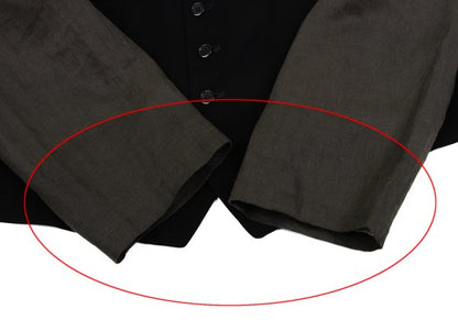 Yohji Yamamoto POUR HOMME 91AW Back Jacket Black Size M