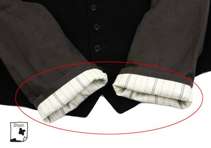 Yohji Yamamoto POUR HOMME 91AW Back Jacket Black Size M