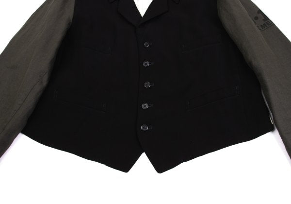 Yohji Yamamoto POUR HOMME 91AW Back Jacket Black Size M