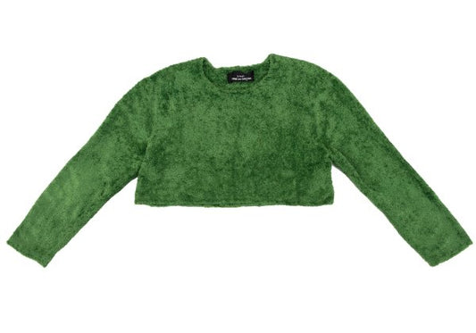 tricot COMME des GARCONS Nylon Pile Sweater Green Size S