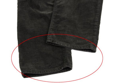 45rpm& Cotton Corduroy Straight Pants Gray Size 30