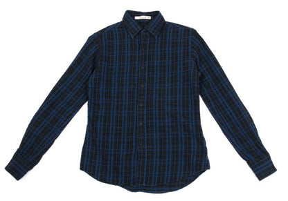 45rpm& Cotton Check Long Sleeve Shirt Blue Size 2