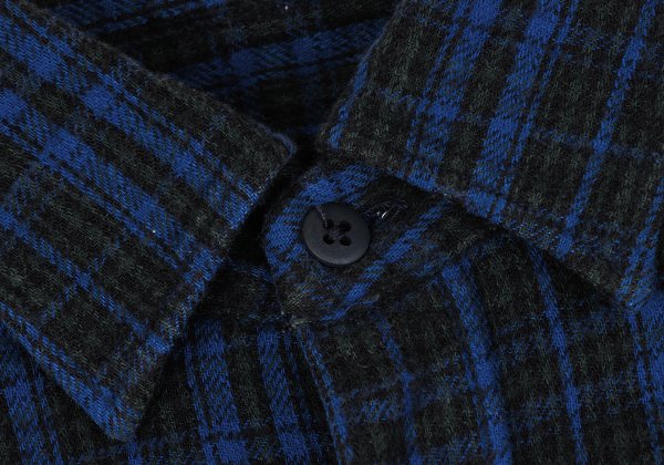 45rpm& Cotton Check Long Sleeve Shirt Blue Size 2