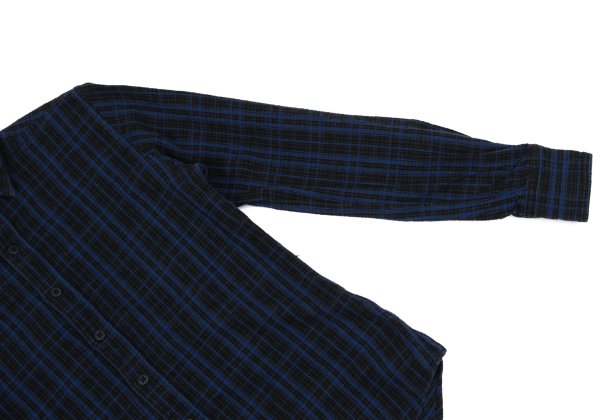45rpm& Cotton Check Long Sleeve Shirt Blue Size 2