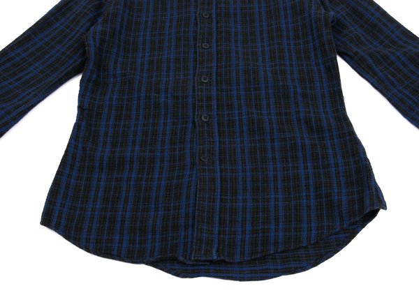 45rpm& Cotton Check Long Sleeve Shirt Blue Size 2
