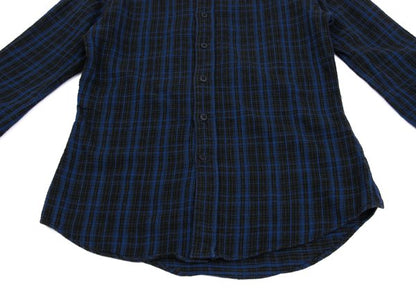 45rpm& Cotton Check Long Sleeve Shirt Blue Size 2