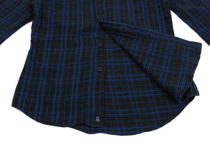 45rpm& Cotton Check Long Sleeve Shirt Blue Size 2