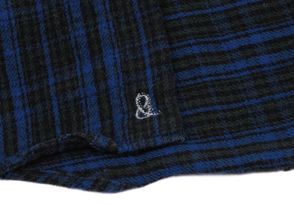 45rpm& Cotton Check Long Sleeve Shirt Blue Size 2