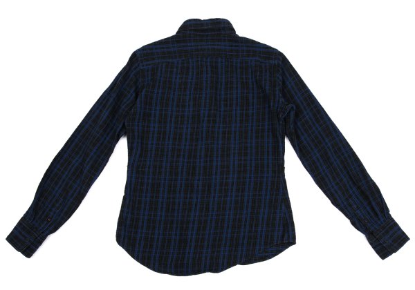 45rpm& Cotton Check Long Sleeve Shirt Blue Size 2
