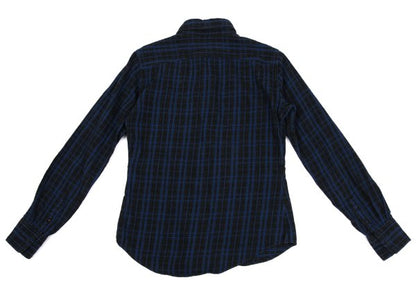 45rpm& Cotton Check Long Sleeve Shirt Blue Size 2