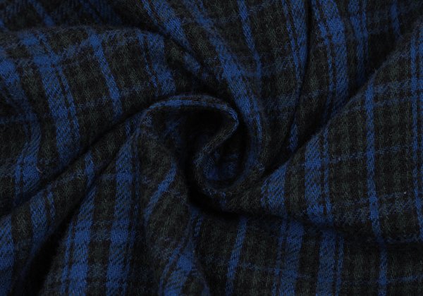 45rpm& Cotton Check Long Sleeve Shirt Blue Size 2