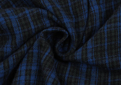 45rpm& Cotton Check Long Sleeve Shirt Blue Size 2