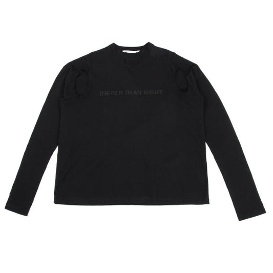 JOHN LAWRENCE SULLIVAN Black Hole Print Cut-Sew Shirt Size S