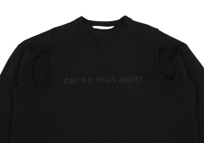 JOHN LAWRENCE SULLIVAN Black Hole Print Cut-Sew Shirt Size S