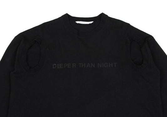 JOHN LAWRENCE SULLIVAN Black Hole Print Cut-Sew Shirt Size S
