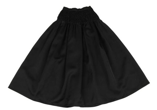 UN3D. Glossy Shirred Waist Maxi Skirt Black Size 38
