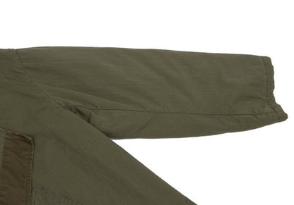 KAPITAL Cotton Nylon Ripstop Collarless Jacket Khaki Size 1