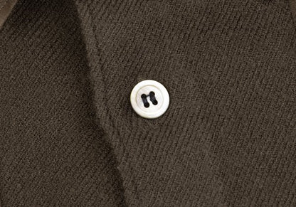 COMME des GARCONS HOMME Cotton Wool Shirt Brown Size L