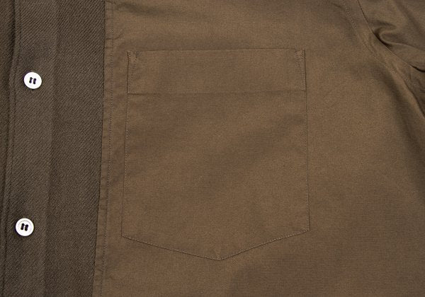 COMME des GARCONS HOMME Cotton Wool Shirt Brown Size L