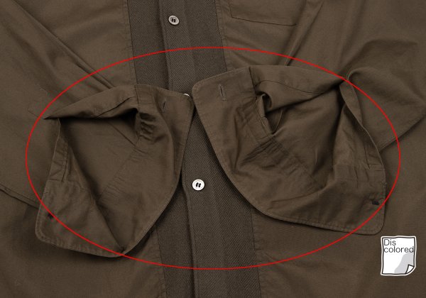 COMME des GARCONS HOMME Cotton Wool Shirt Brown Size L
