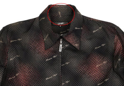 Jean Paul GAULTIER HOMME objet Cotton Black Red Jacket Size 48