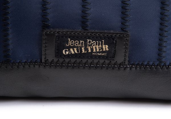 Jean Paul GAULTIER HOMME Navy Double Compartment Clutch Bag