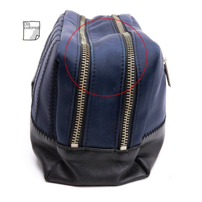 Jean Paul GAULTIER HOMME Navy Double Compartment Clutch Bag