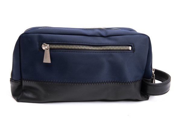 Jean Paul GAULTIER HOMME Navy Double Compartment Clutch Bag