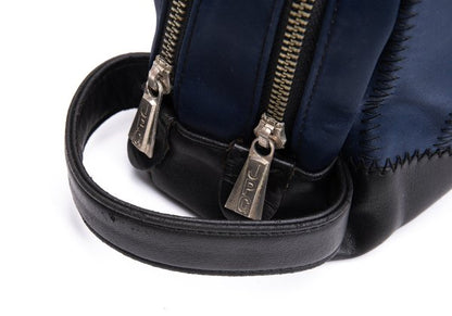 Jean Paul GAULTIER HOMME Navy Double Compartment Clutch Bag