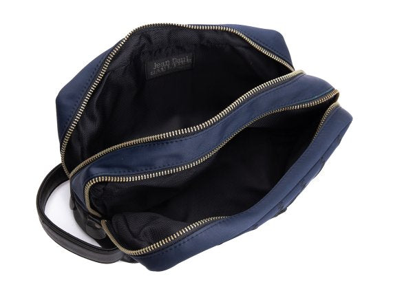 Jean Paul GAULTIER HOMME Navy Double Compartment Clutch Bag