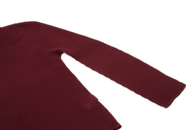ISSEY MIYAKE me Stretch Pleats High-Neck Top Bordeaux Size F