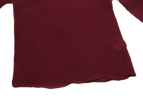 ISSEY MIYAKE me Stretch Pleats High-Neck Top Bordeaux Size F