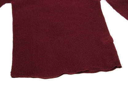 ISSEY MIYAKE me Stretch Pleats High-Neck Top Bordeaux Size F