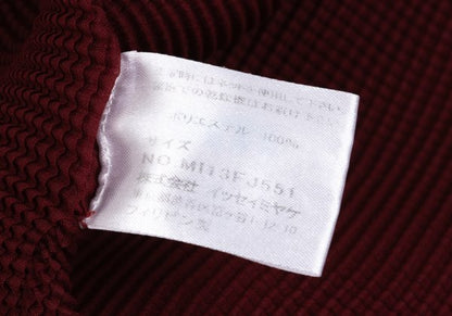 ISSEY MIYAKE me Stretch Pleats High-Neck Top Bordeaux Size F