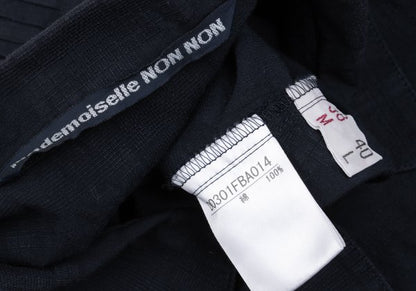 Mademoiselle NON NON Cotton Shadow Blouse Navy Size 38M