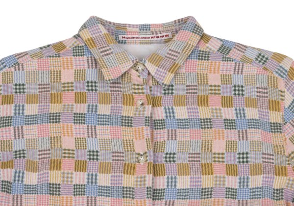 Mademoiselle NON NON Multi-Check Flannel Shirt Size 38M