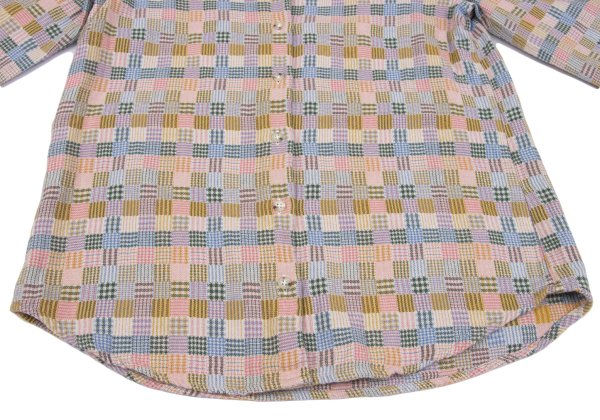 Mademoiselle NON NON Multi-Check Flannel Shirt Size 38M