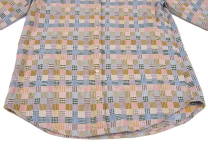 Mademoiselle NON NON Multi-Check Flannel Shirt Size 38M