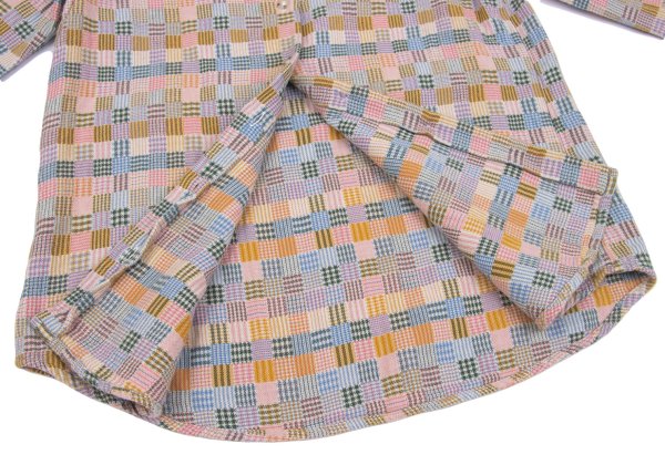 Mademoiselle NON NON Multi-Check Flannel Shirt Size 38M
