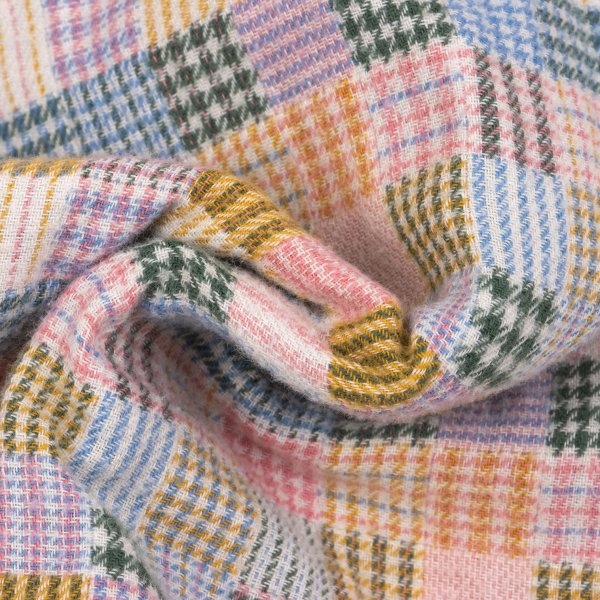 Mademoiselle NON NON Multi-Check Flannel Shirt Size 38M