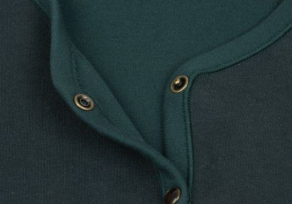 Mademoiselle NON NON Cotton Piping Cardigan Green Size 38M