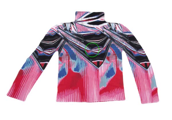 ISSEY MIYAKE me Pink Stretch Pleat Graphic Long Sleeve Shirt Size F